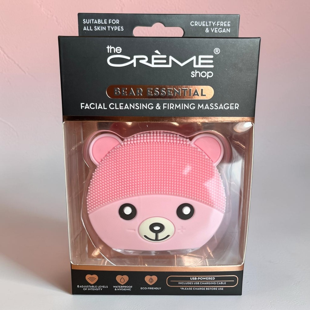 The Creme Shop Bear Essential Facial Cleansing Firming Massager Pink BCCK7012
